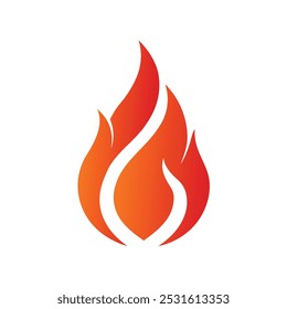 Fire Logo vector illustration. This is a Editable vector file.