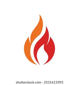 Fire Logo vector illustration. This is a Editable vector file.