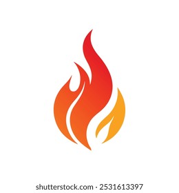 Fire Logo vector illustration. This is a Editable vector file.