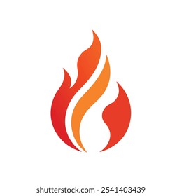 Fire Logo vector illustration. This is a Editable vector file.