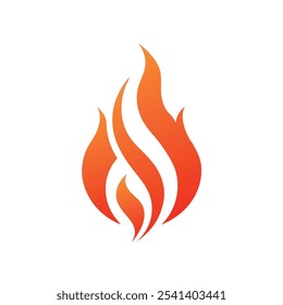 Fire Logo vector illustration. This is a Editable vector file.