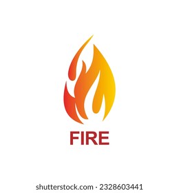 Fire logo vector image graphic