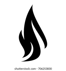 Fire Logo Vector Silhouette