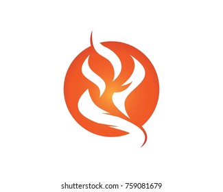 Fire logos symbols  vector