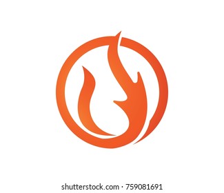 Fire logos symbols  vector
