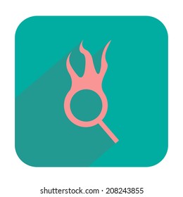 Fire magnifier icon
