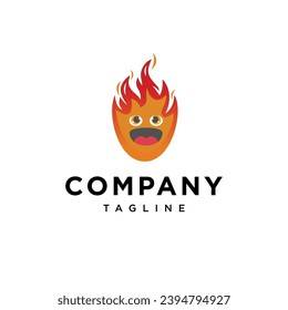 Fire mascot logo icon vector template.eps