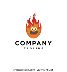 Fire mascot logo icon vector template.eps