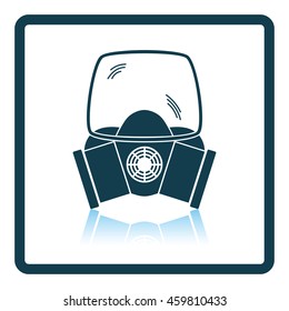 Fire mask icon. Shadow reflection design. Vector illustration.