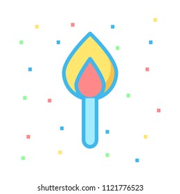 fire match burn 