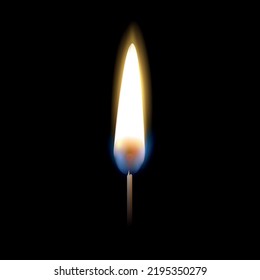 fire match flame candle glow light