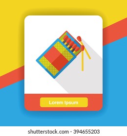 fire match flat icon