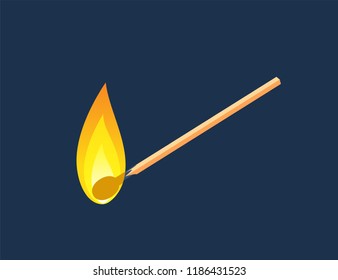 fire matchstick illustration