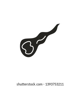 fire, meteor, space icon. Simple glyph, flat vector of Space icons for UI and UX, website or mobile application