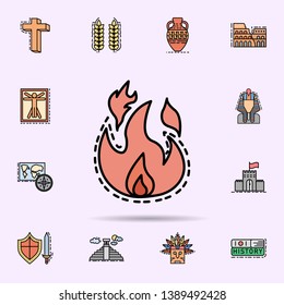 fire, miscellaneous, burning icon. Universal set of history for website design and development, app development