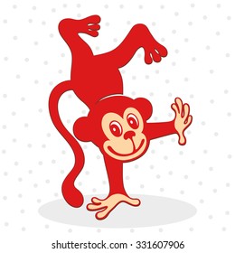 fire monkey.the symbol of the year.new year