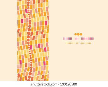 Fire mosaic tiles seamless horizontal pattern background