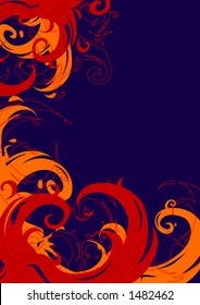 Fire motif background