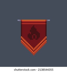 fire nation in pixel style
