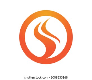 Fire nature logos and symbols template icons
