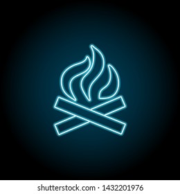 fire, fire neon icon. Simple thin line, outline vector of universal icons for UI and UX, website or mobile application