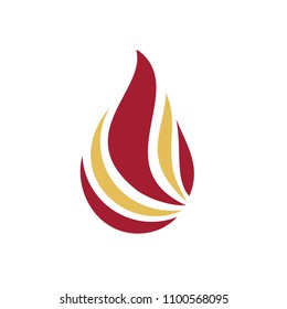 Fire, Oil and Gas Logo Vector