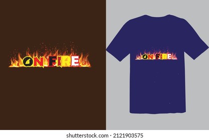 archivo victorioso de diseño de camisetas contra incendios