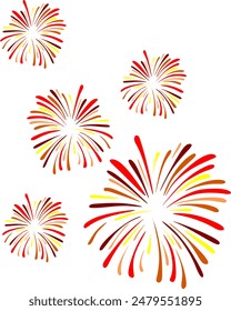 fire on a white background