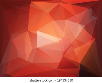 Fire orange color triangle abstract background