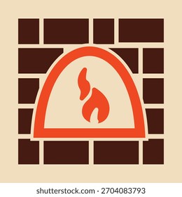 Fogo Forno inteligente vetor moderno delicioso design incrível útil Ilustração colorida background.eps