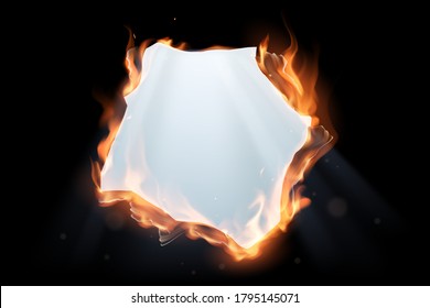 Fire Paper Hole With Light Effect