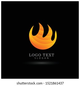Fire & Passion Logo. Symbol & Icon Vector Template.