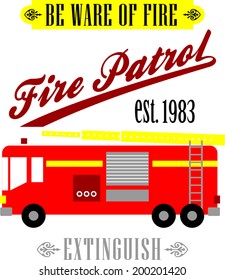 FIRE PATROL PRINT