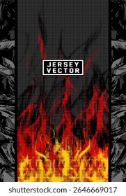 FIRE PATTERN BACKGROUND FOR FULL SUBLIMATION JERSEY