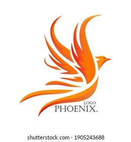 fire phoenix bird logo for tattoo