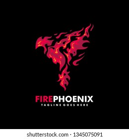 Fire Phoenix illustration vector Design template. Suitable for Creative Industry, Multimedia, entertainment, Educations, Shop, and any related business