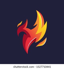 The Fire Phoenix Logo Design