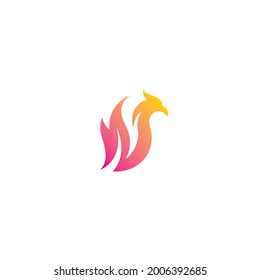 Fire Phoenix Logo
simple and Modern design 