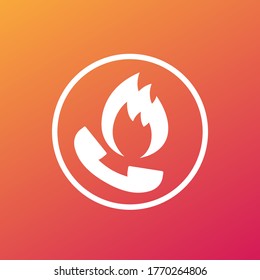 fire phone, emergency call icon