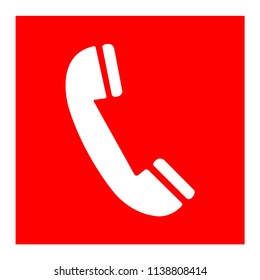 Fire Phone Symbol Sign, Vector Illustration, Isolate On White Background Label. EPS10