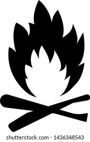 Fire picotgram icon - Vector 