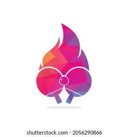 Plantilla de diseño de iconos para el logotipo de la mesa de fuego y ping pong. Tenis de mesa, ícono vector de ping pong.