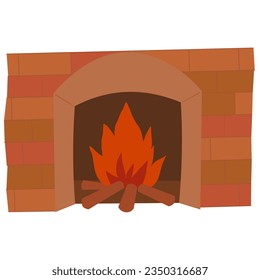 Fire place in a cold wheater