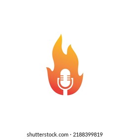diseño de ilustración de iconos simples con logotipo de podcast 