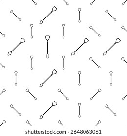 Fire Poker Icon Seamless Pattern, Fireplace Poker Icon, Fire Iron Icon Vector Art Illustration