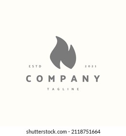 Fire premium icon sign symbol. Hipster vintage logo design vector illustration