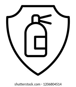 Fire protection device used by firefighter, fire extinguisher