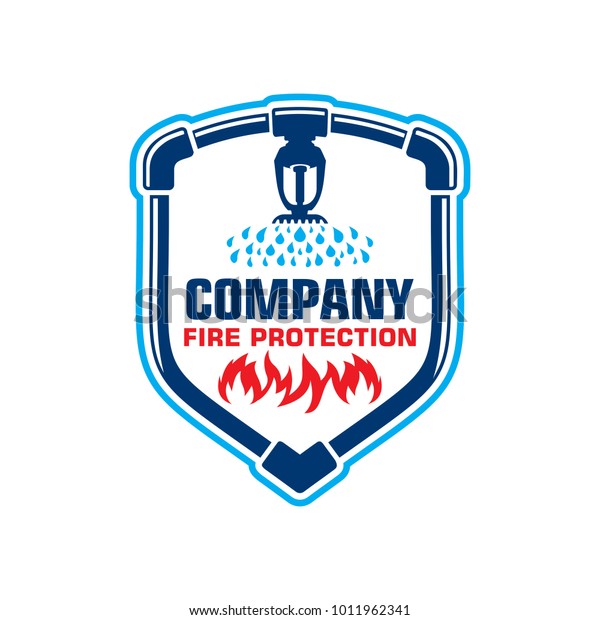 Fire Protection Logo Stock Vector (Royalty Free) 1011962341 Shutterstock