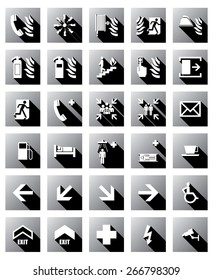 Fire protection shadow sign