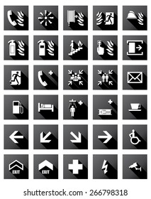 Fire protection shadow sign